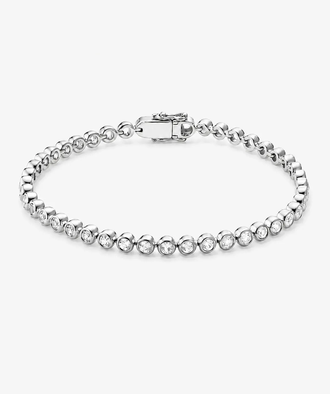 Zadie Bezel Lab Grown Sapphire Tennis Bracelet