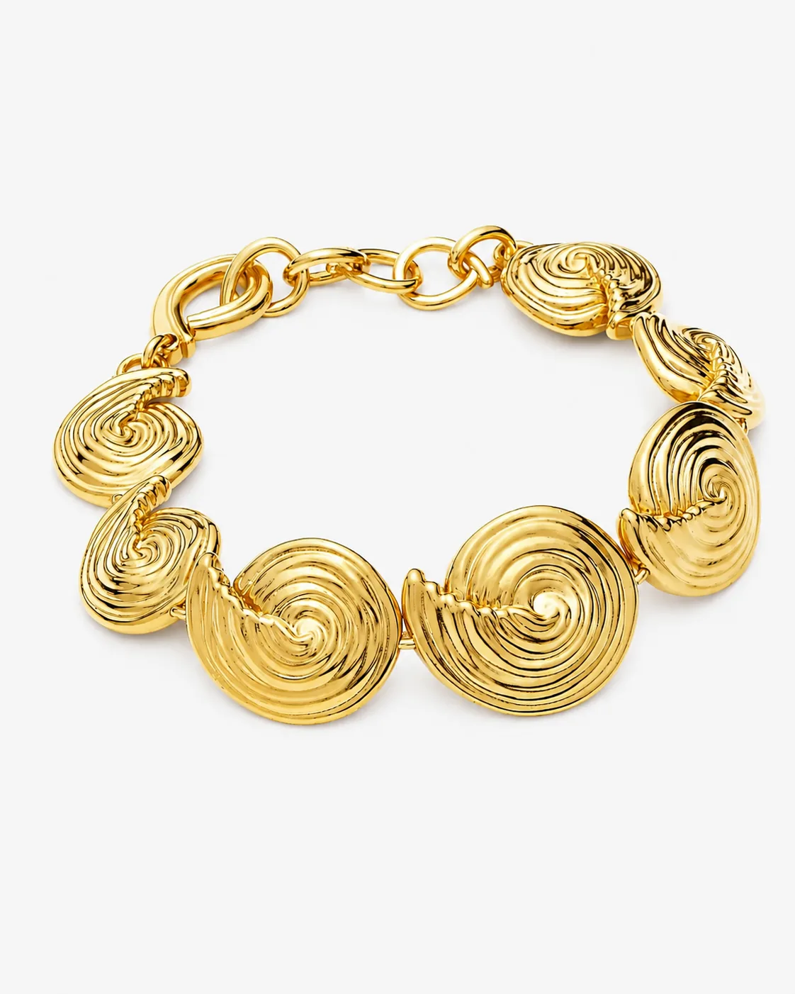 Spiral Statement Chain Bracelet